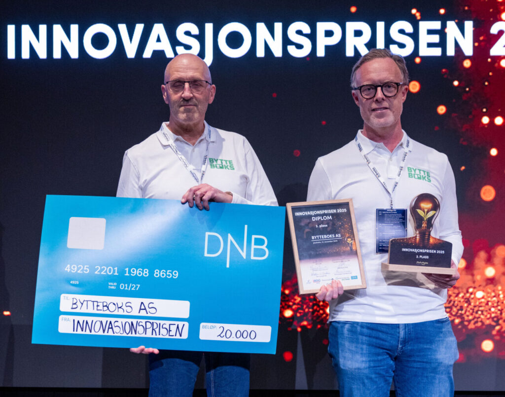 Innovsjonsprisen Bytteboks 3. plass
